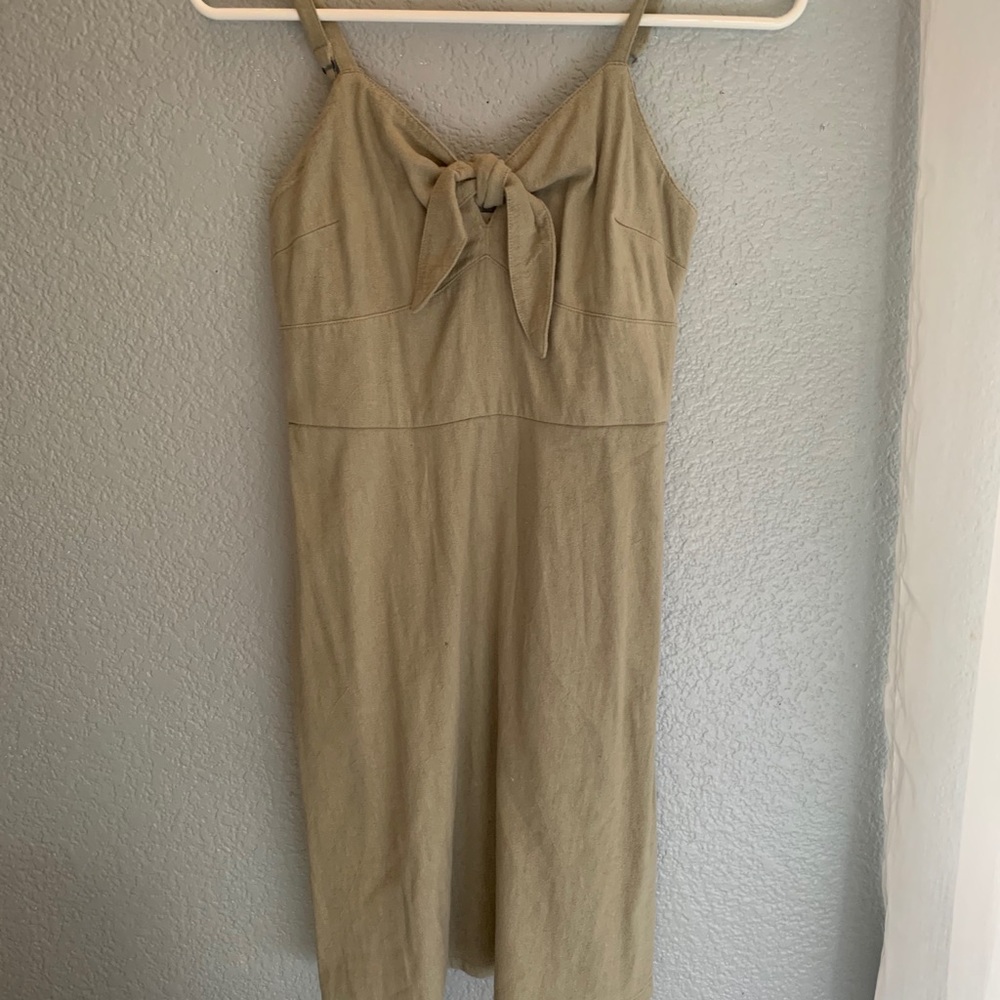 Hollister olive green summer dress